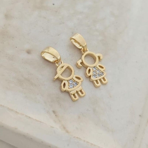 pingente filho com zirconia