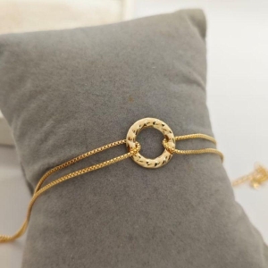 pulseira dupla com circulo