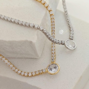 chocker riviera com cristal