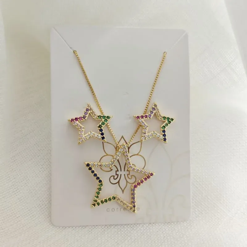 conjunto estrela colorida