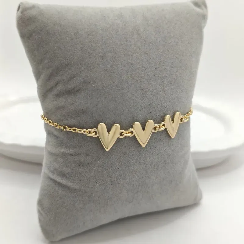 pulseira coração liso