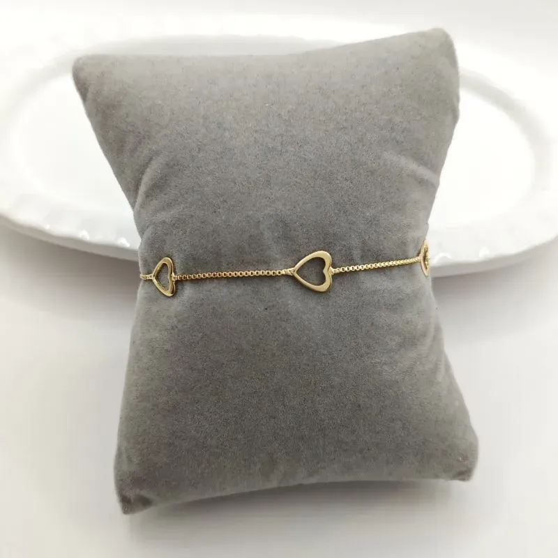 pulseira coração vazado