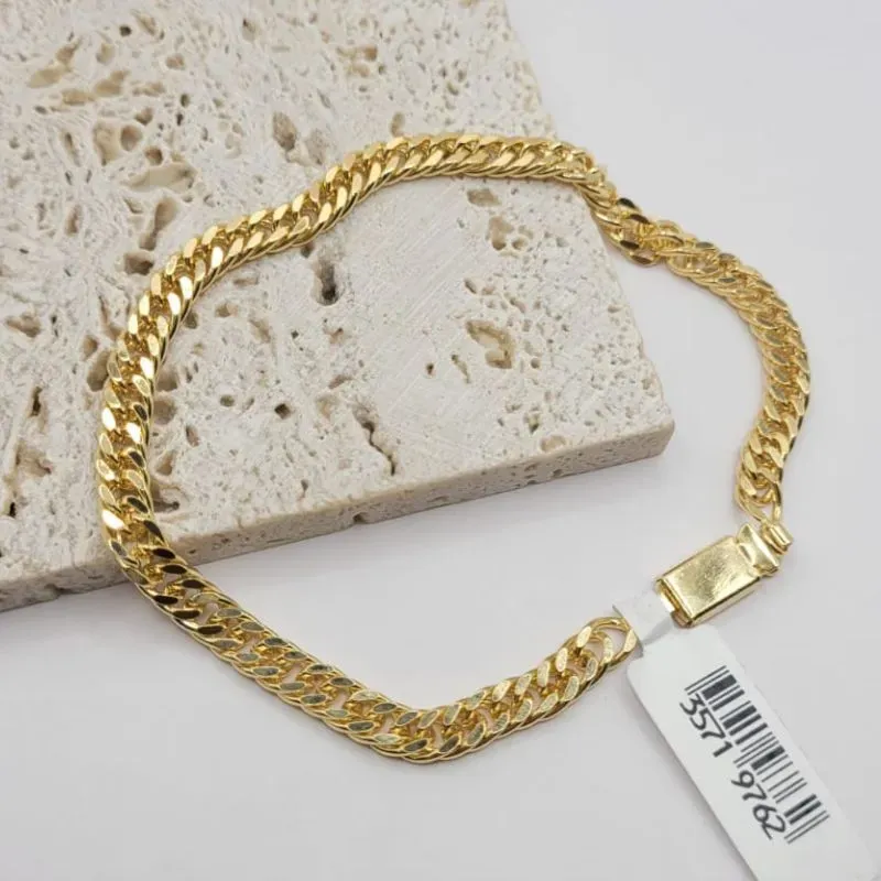 pulseira masculina elo chapado