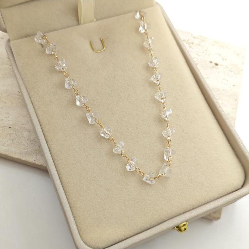 chocker diamante transparente