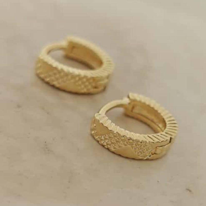 argolinha texturizada 1cm