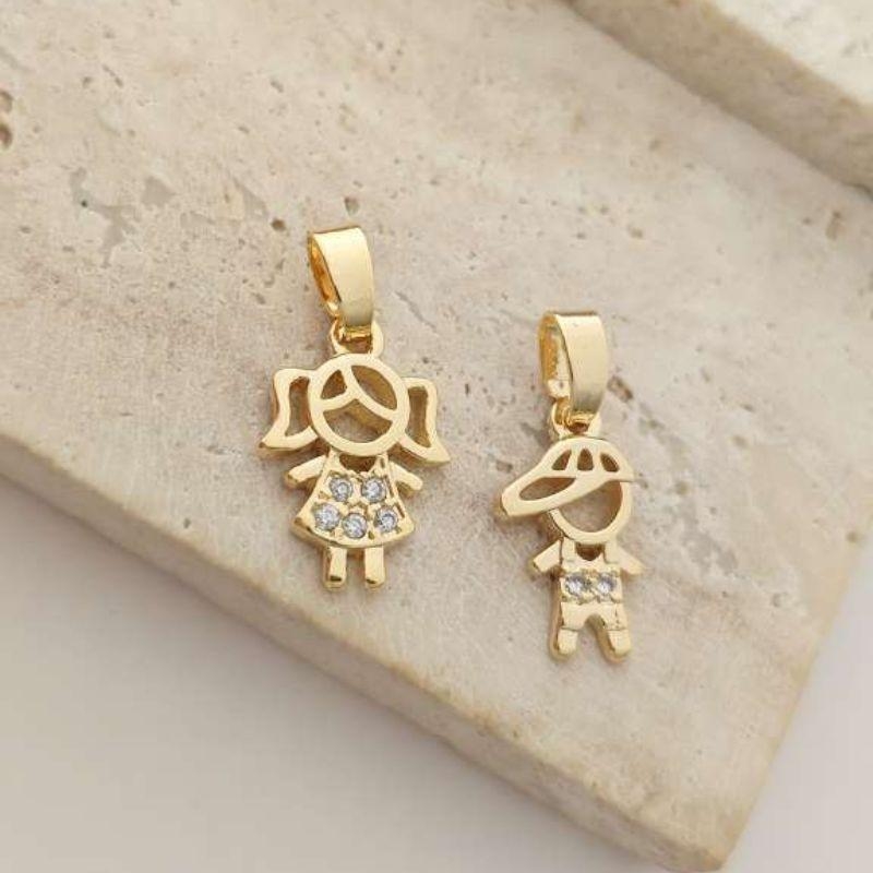 pingente filho com zirconia