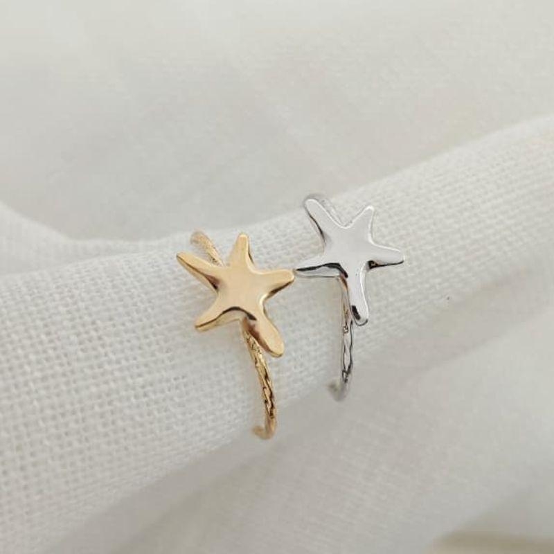 anel estrela do mar lisa