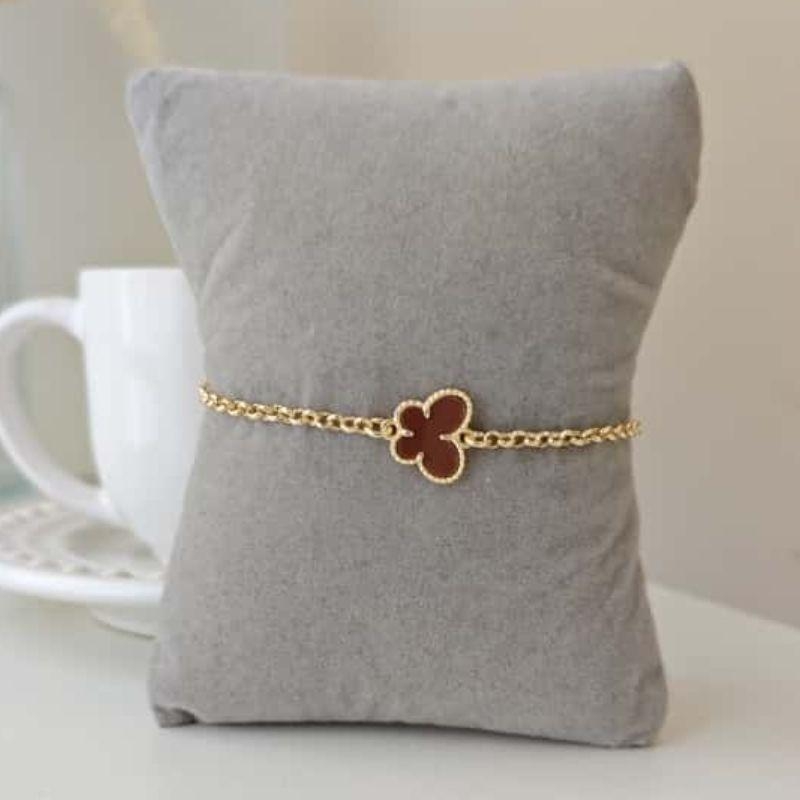 pulseira borboleta marrom