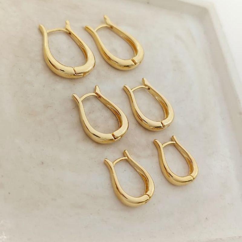 argolinha em gota P 1,5cm