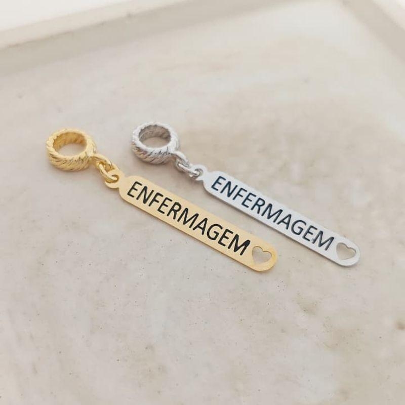 berloque de profissão enfermagem rhodio