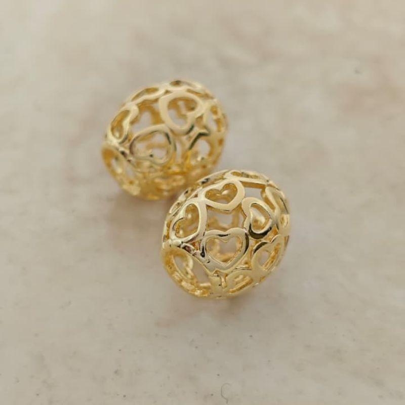 berloque separador coração vazado