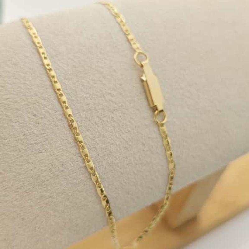 corrente masculina piastrine 65cm 2mm