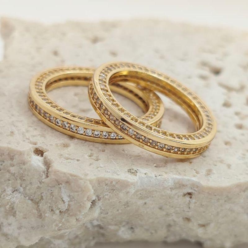 anel cravejado trabalhado