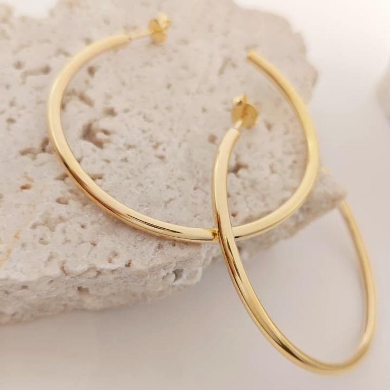 argola lisa + grossa 5cm