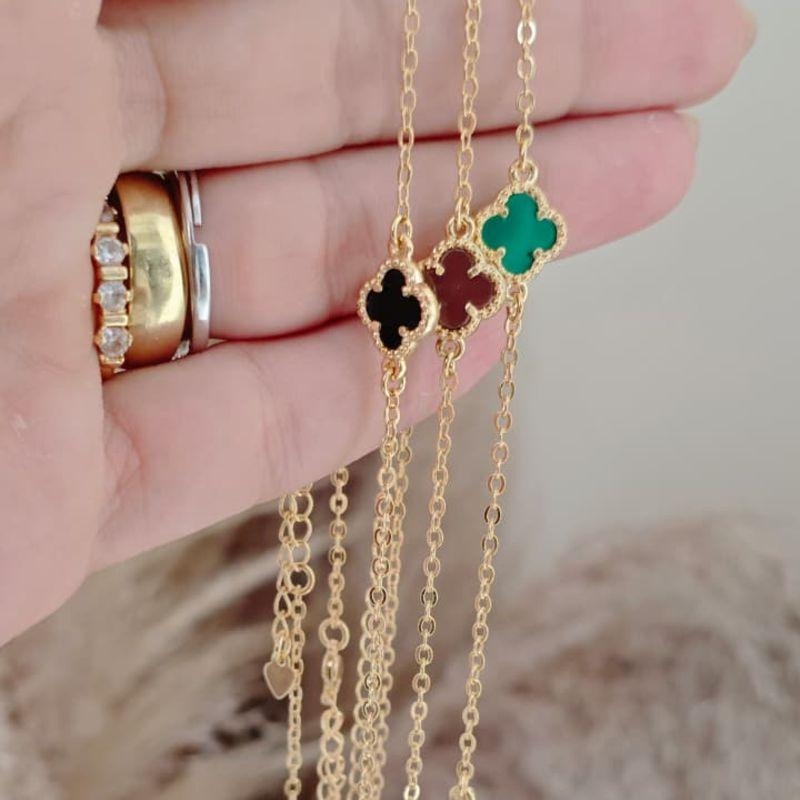 chocker 3 trevos preto