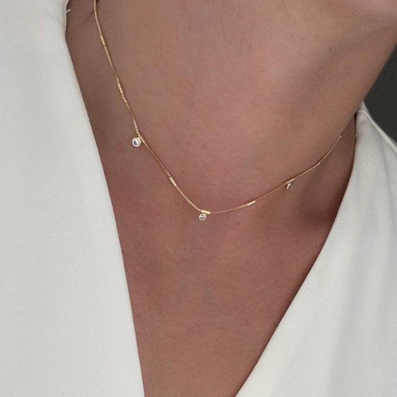 chocker com mini cristal