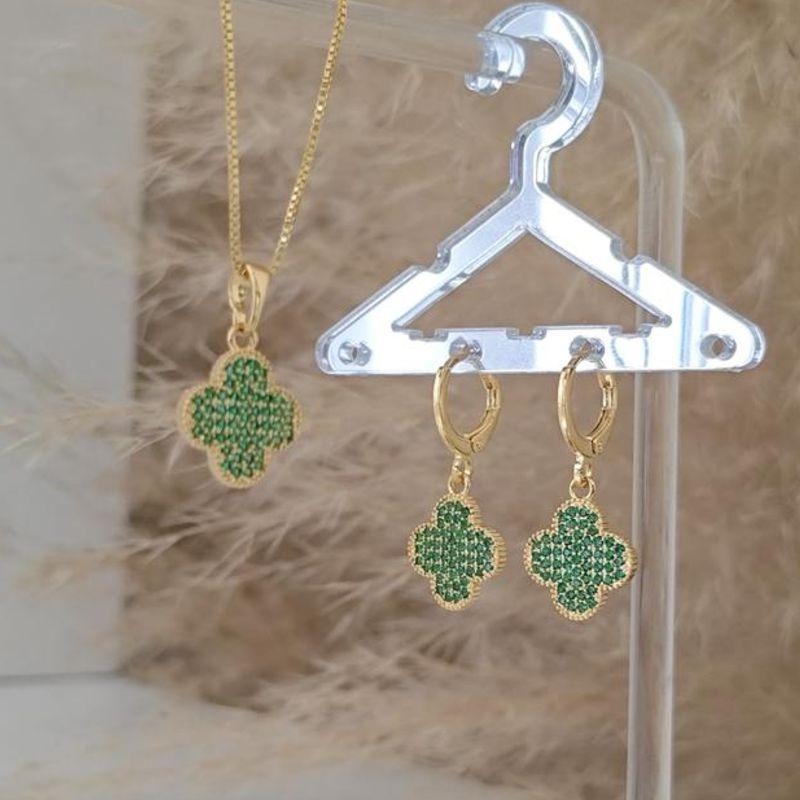 conjunto trevo verde