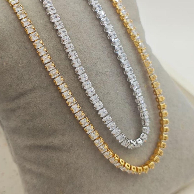 chocker riviera quadrada