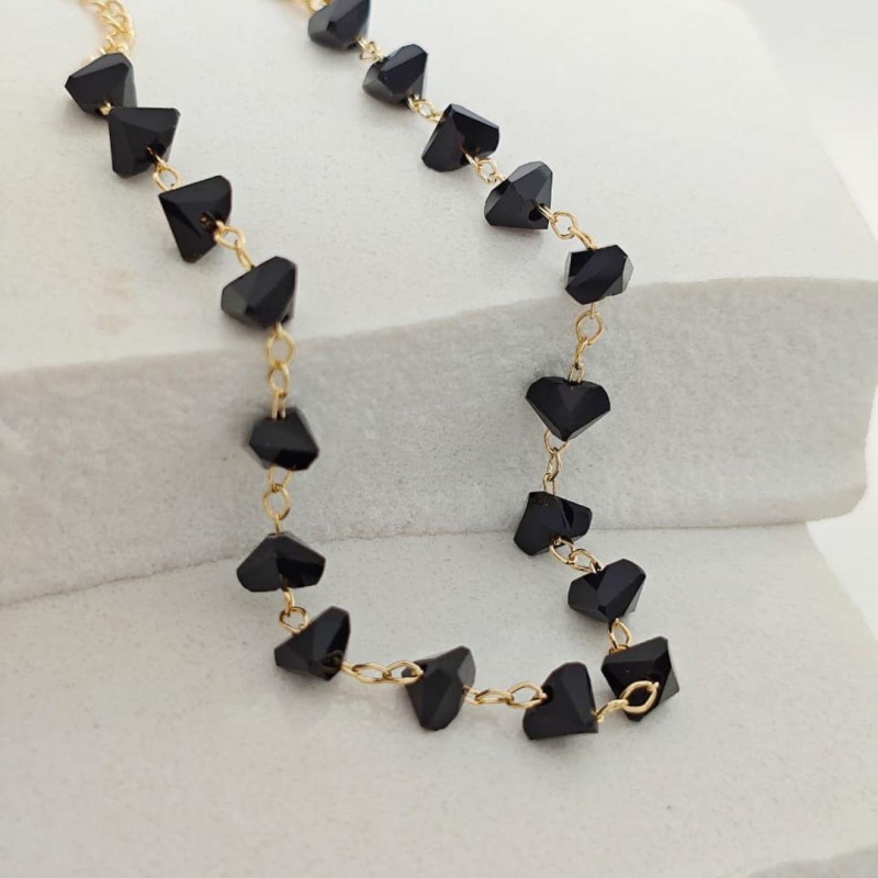 pulseira diamante preto