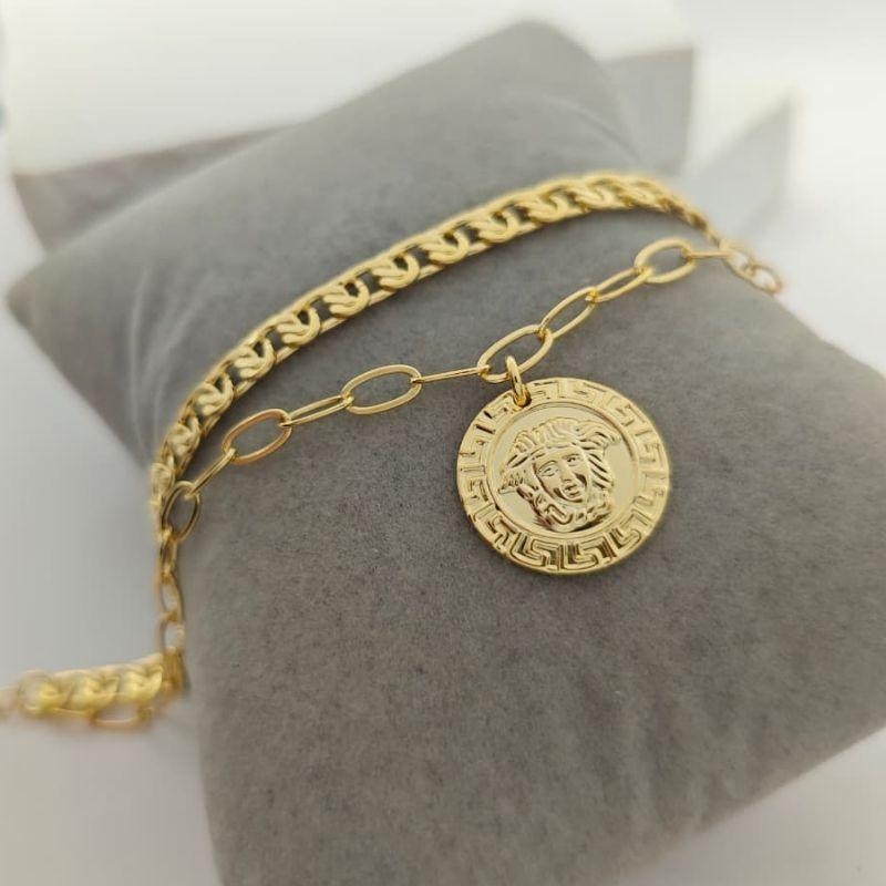 pulseira dupla medusa