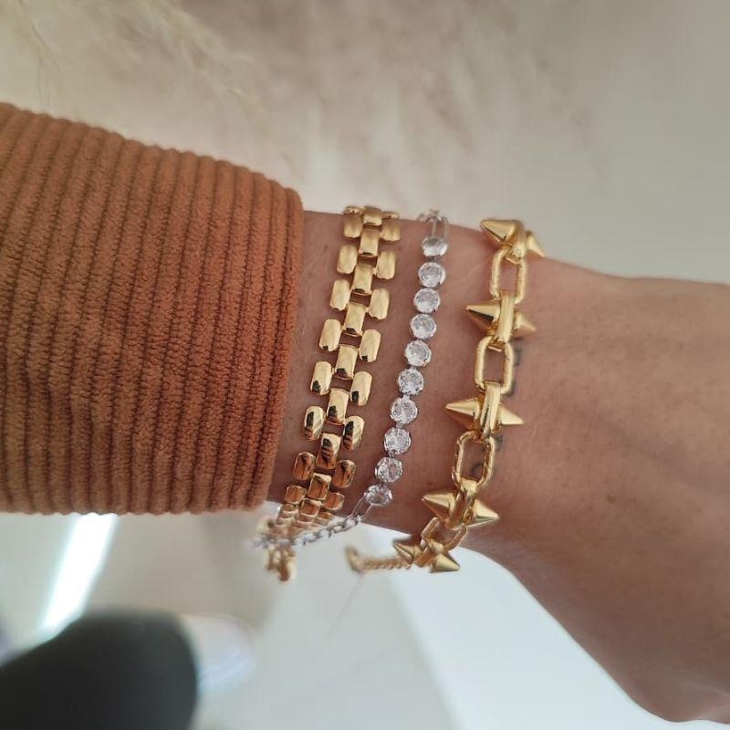 pulseira riviera redonda e cartier rhodio