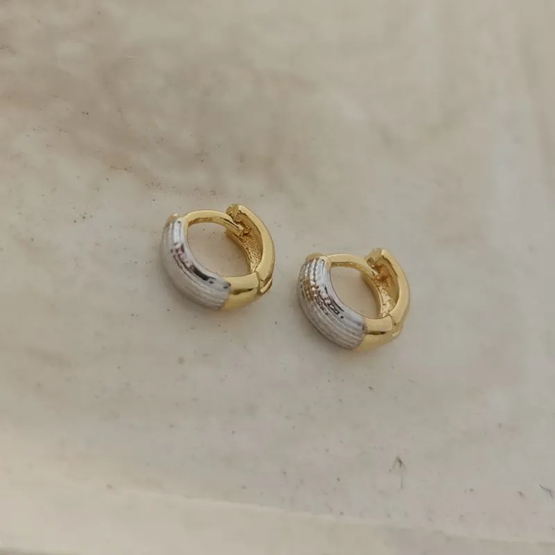 brinco argolinha com caneta rhodio P
