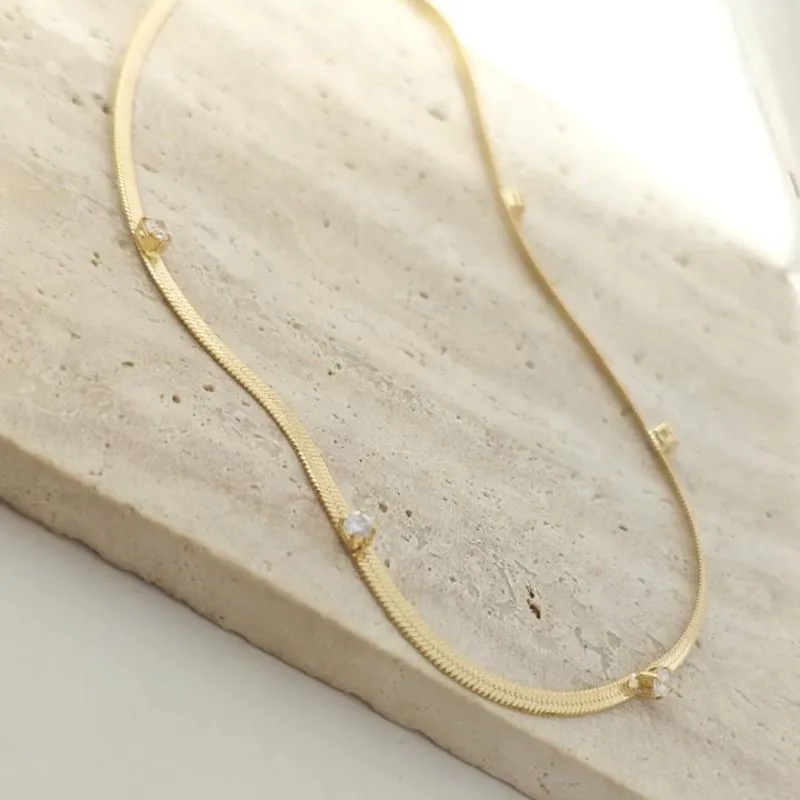 chocker fita com pedras