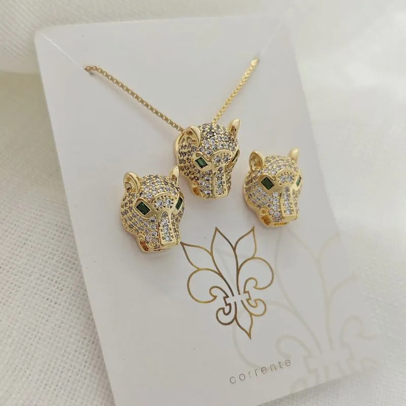 conjunto pantera cravejada