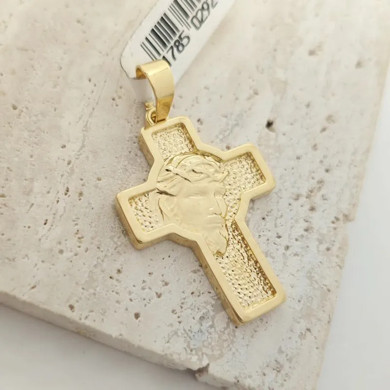 pingente masculino cruz e jesus