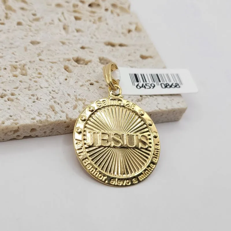 pingente medalha jesus