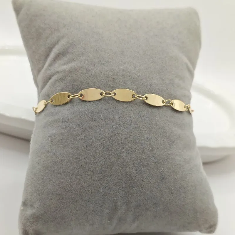 pulseira achatada