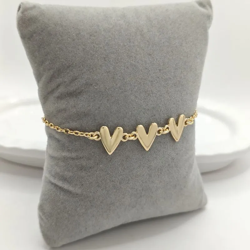 pulseira coração liso
