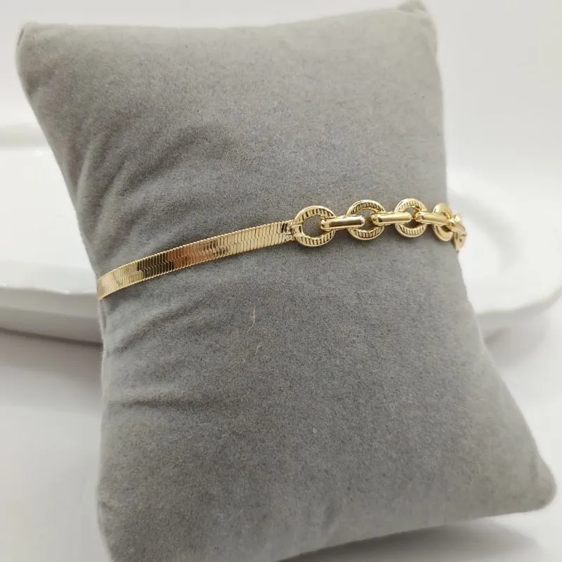pulseira fita e elo