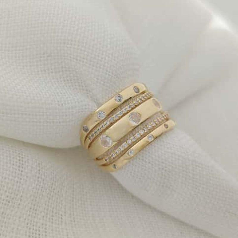 anel com pontos de luz