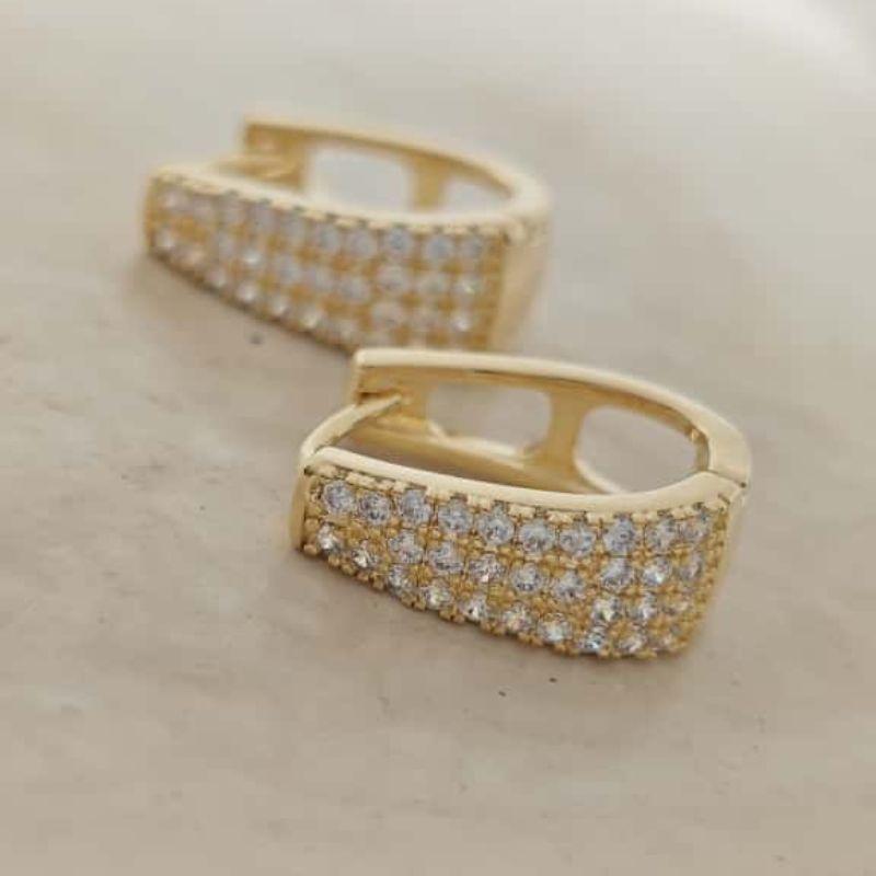 argolinha gota cravejada