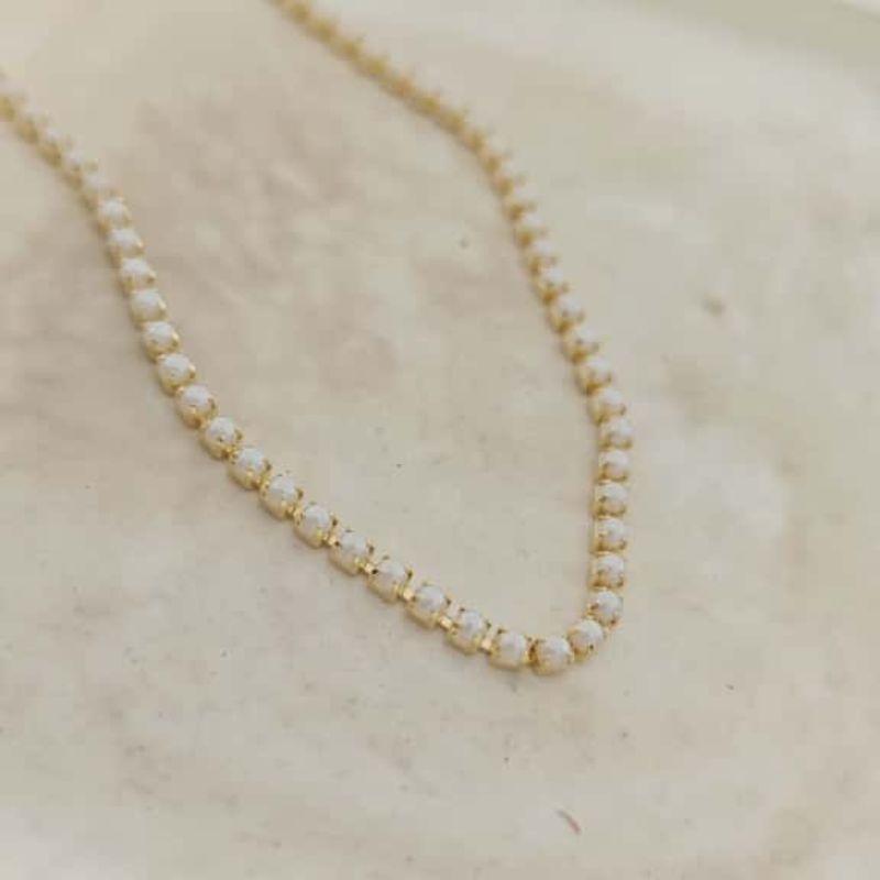 chocker de mini pérolas