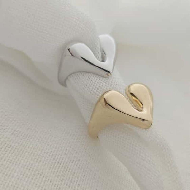 anel coração partido