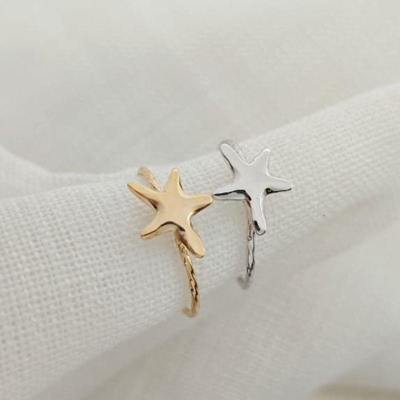 anel estrela do mar lisa