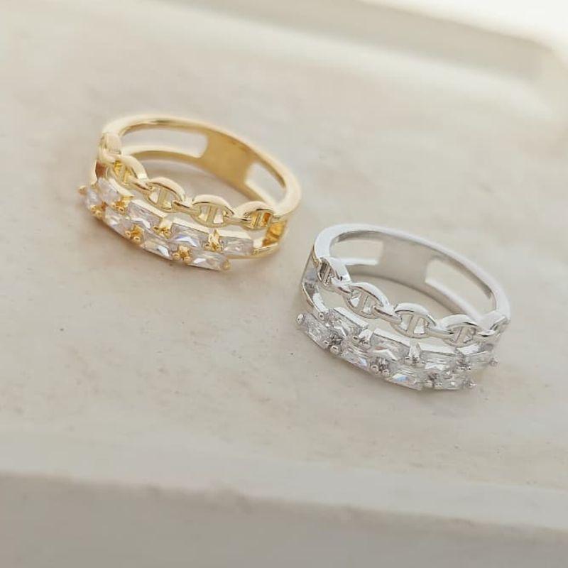 anel falange cartier com pedra