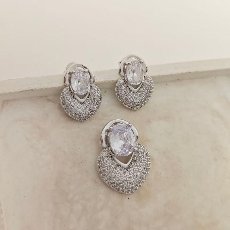 conjunto cravejado rhodio