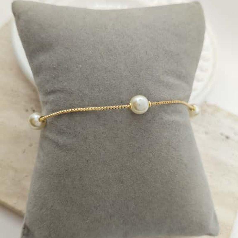 pulseira 4 perolas