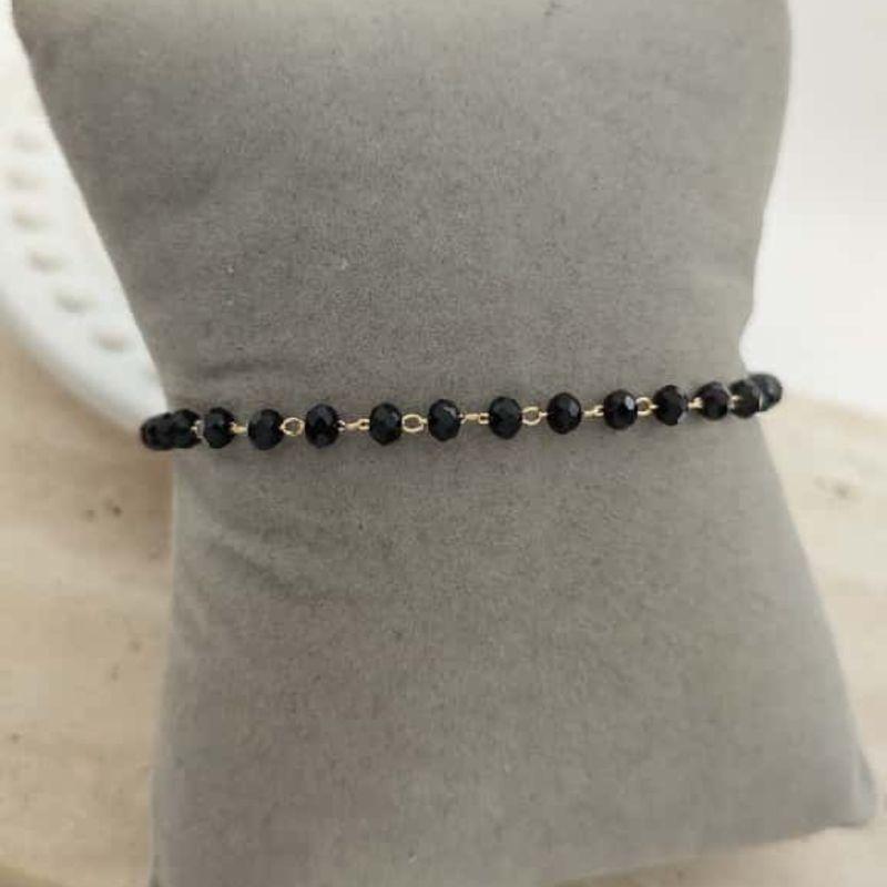 pulseira cristal preto