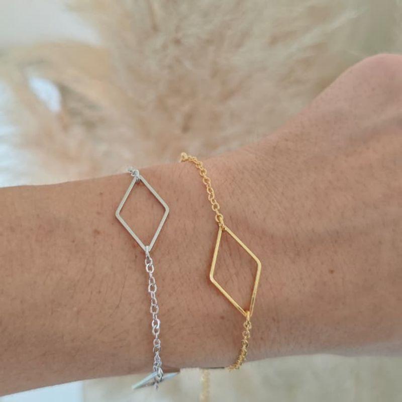 pulseira losango