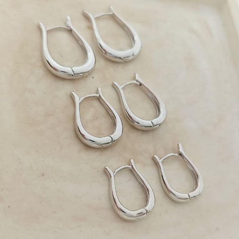 argolinha em gota M 1,8cm rhodio