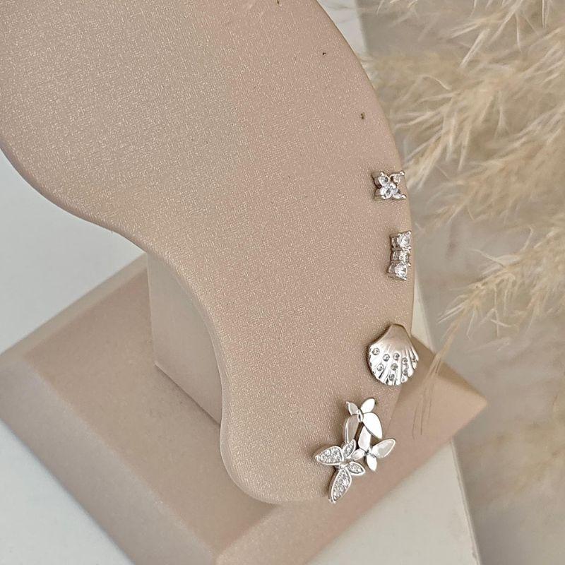 brinco borboletas rhodio