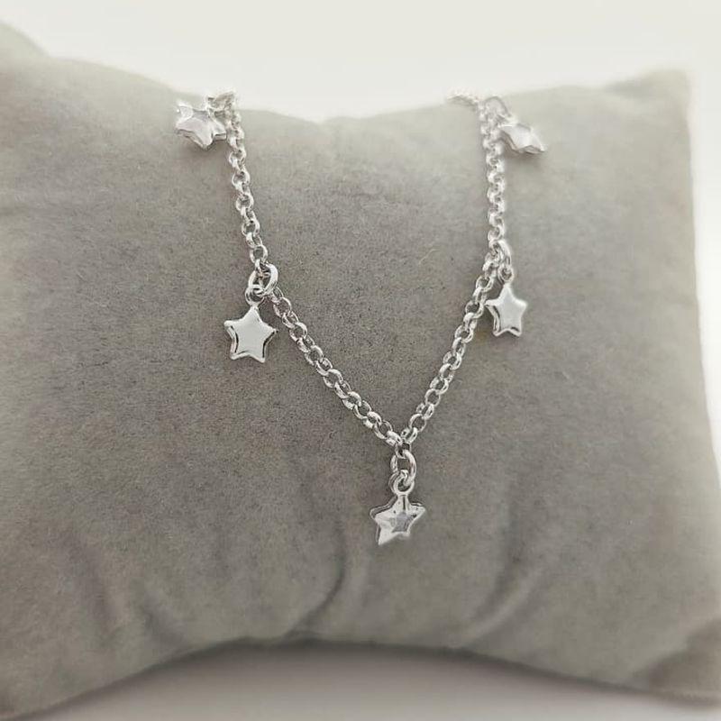 tornozeleira com estrelas rhodio