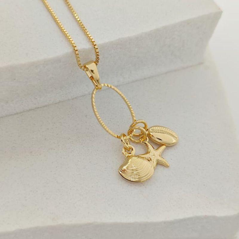 corrente mar 3 pingentes