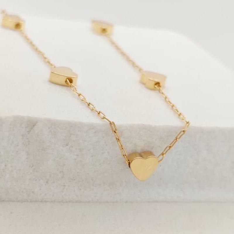 chocker com corações lisos