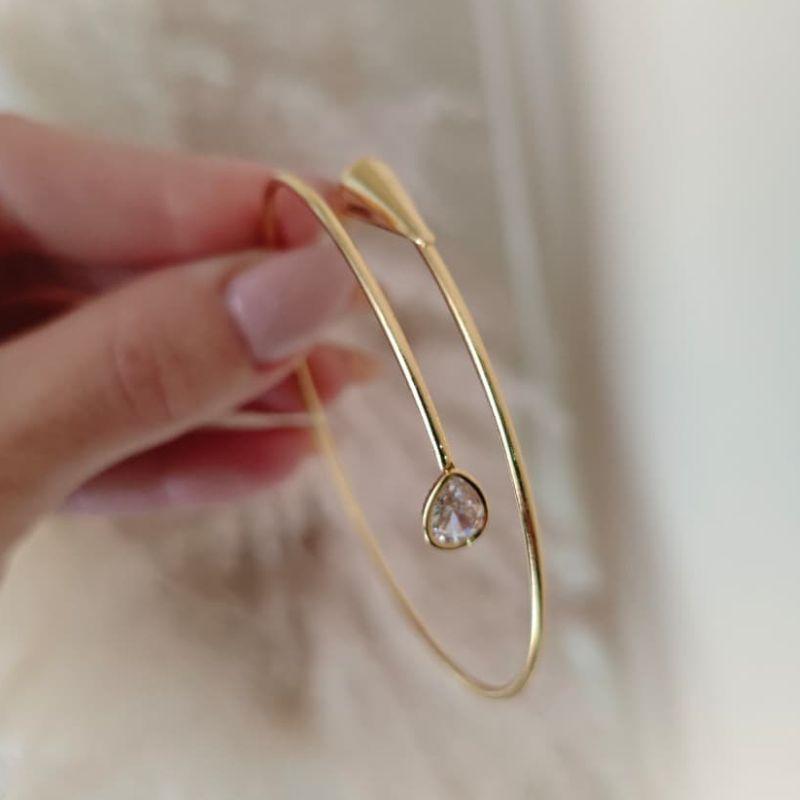 bracelete gota e pedra