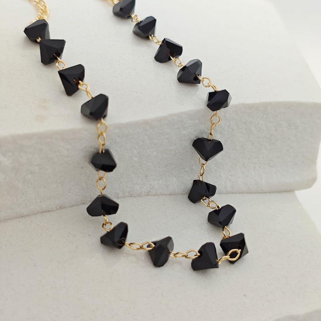 pulseira diamante preto